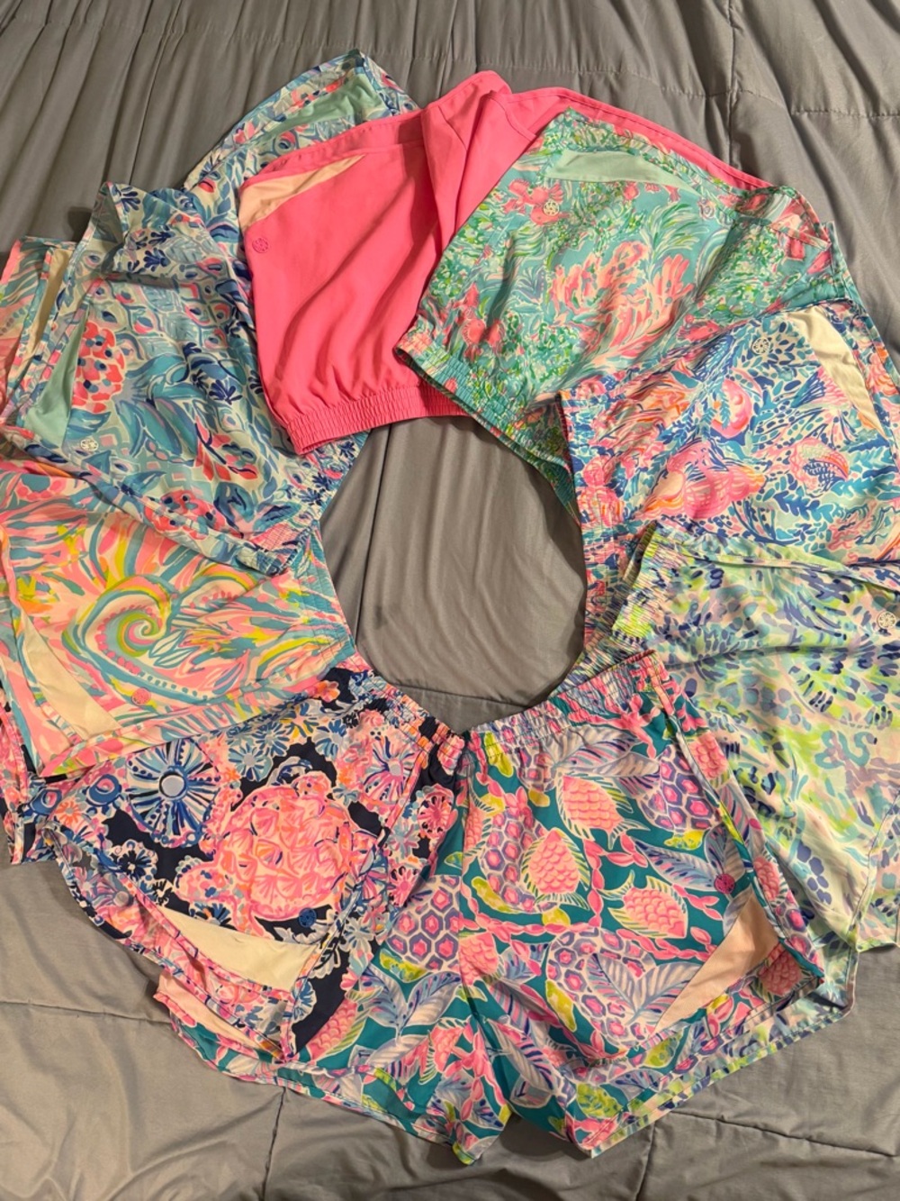 Lilly Pulitzer luxletic ocean trail shorts lot